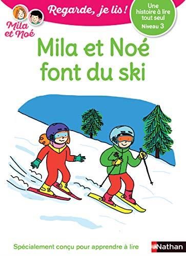 Mila et Noé font du ski